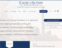 Tablet Screenshot of causeofaction.org